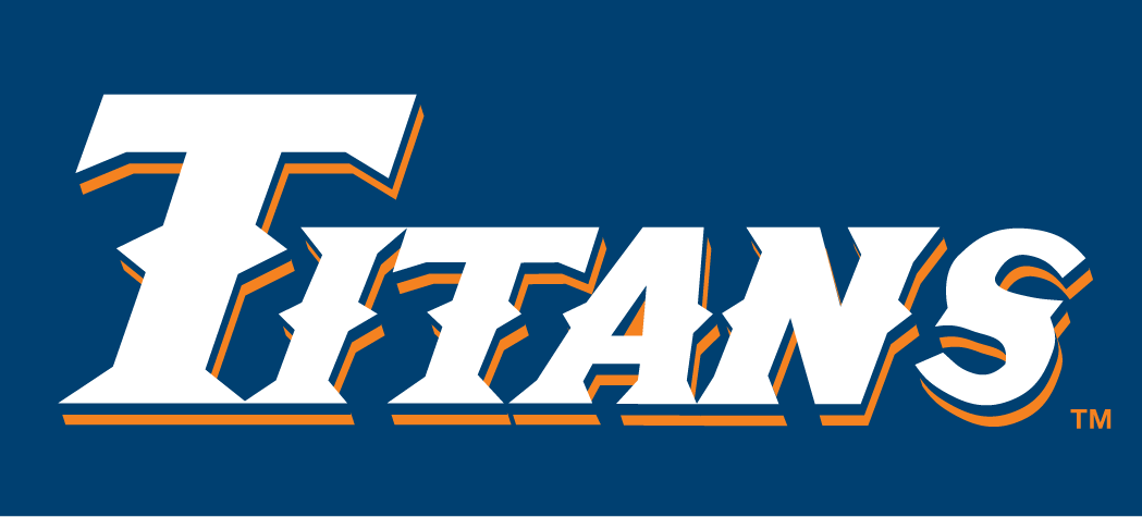 Cal State Fullerton Titans 1992-2009 Wordmark Logo vinyl decal